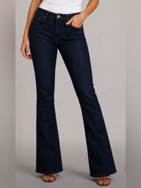 Habitual Women’s Dark Blue Slight Flare Denim Jeans Size 29